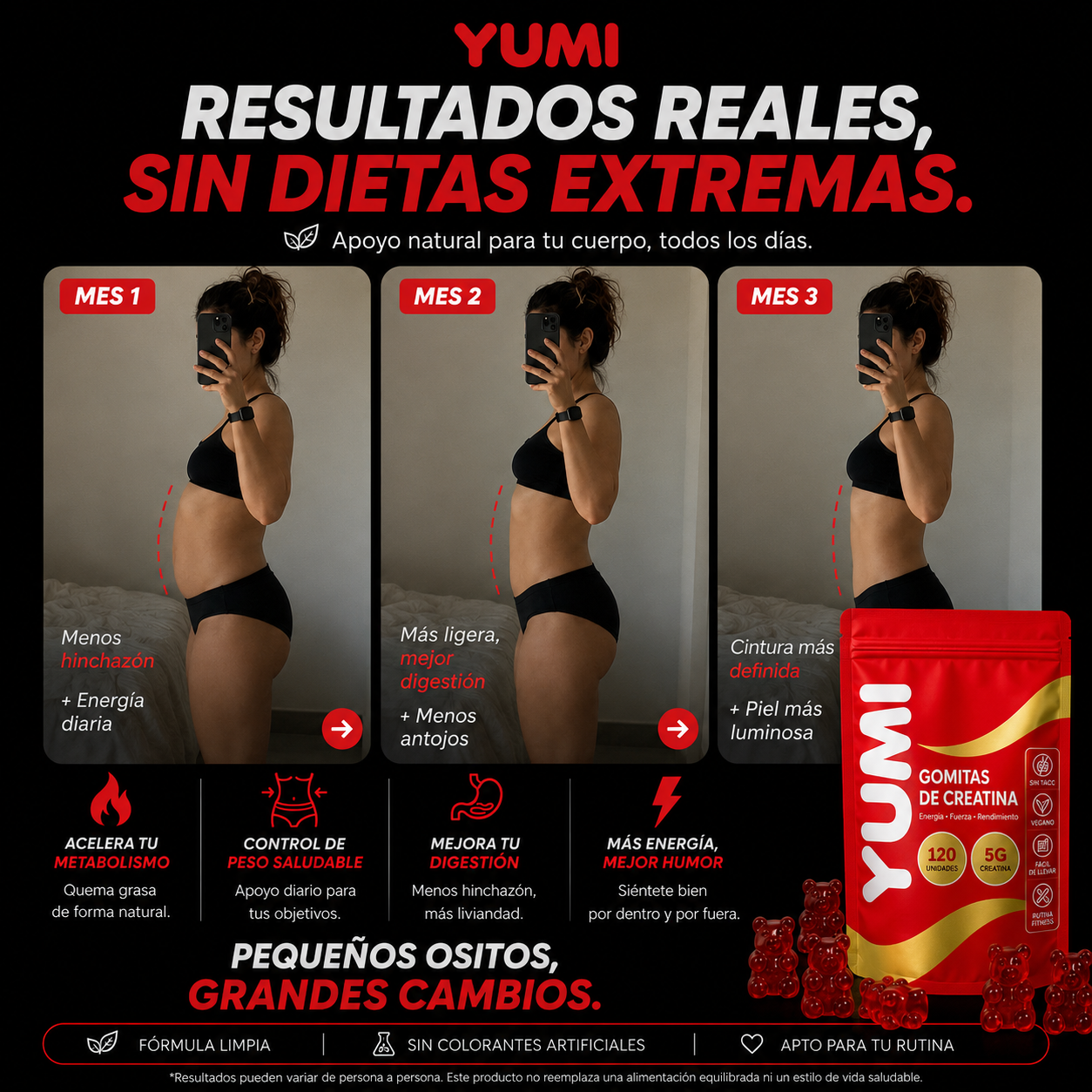 Yumi - Gomitas de Creatina